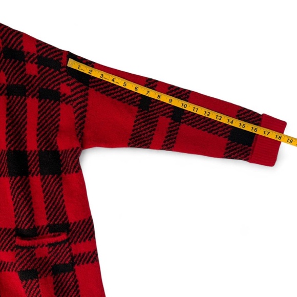 NWOT- Red Buffalo Plaid Cardigan Sweater - Small - Picture 7 of 8